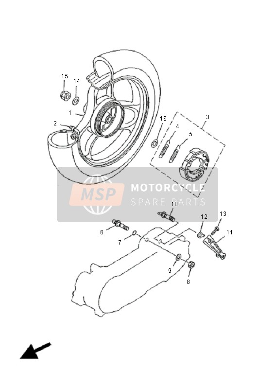 5C2F53380035, Roue A Branches Ar, Yamaha, 0